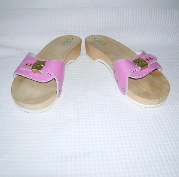 Rare Vintage 70s Dr Scholl's Wood Exercise Sandal… - image 9