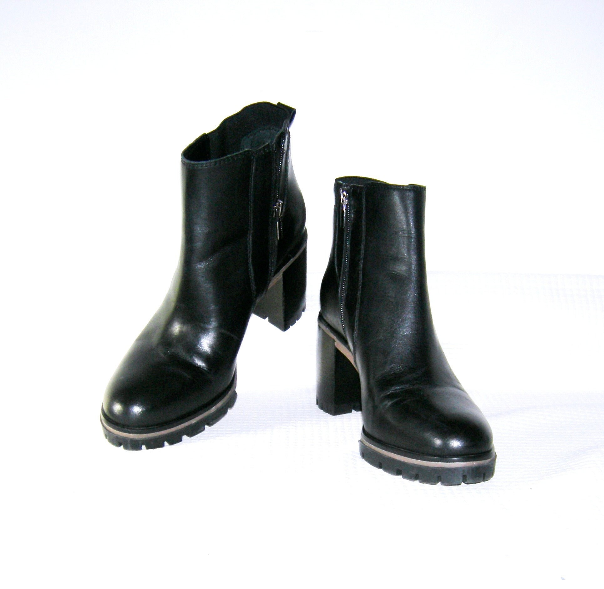 Bottines Escarpins Vince Camuto Vi-Roman - Talon Aiguille Noir - Taille 10 M - Occasion Excellent état