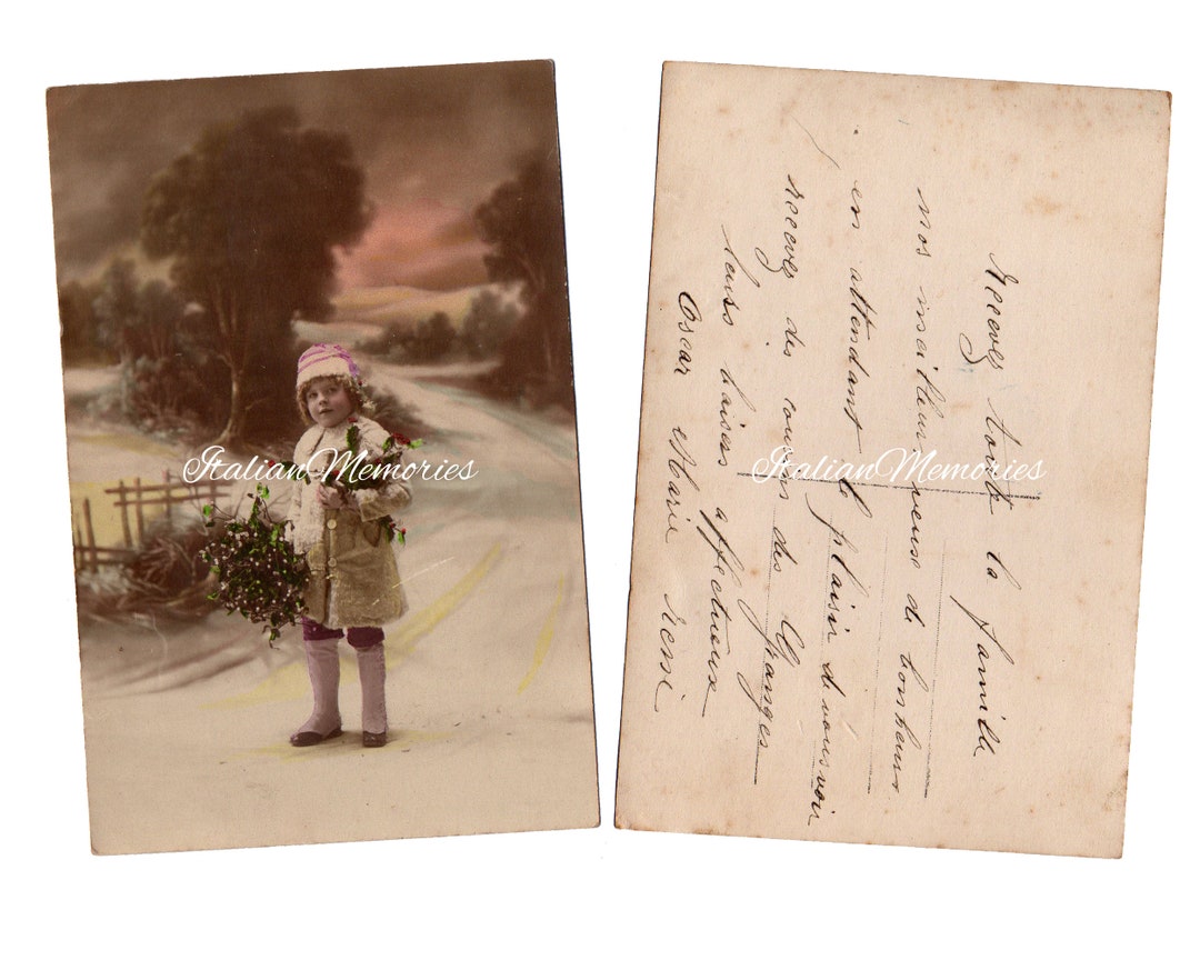 Antique French Postcard Etsy