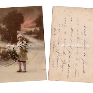 Antique french postcard