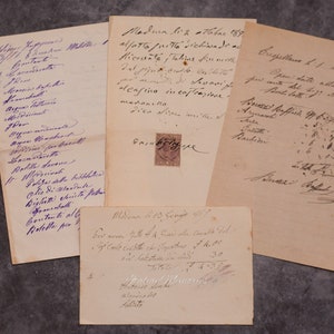 4 Documentos italianos antiguos 1800s (048)