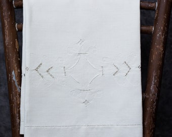 Old italian rough linen towel