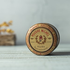 Antique french tin box