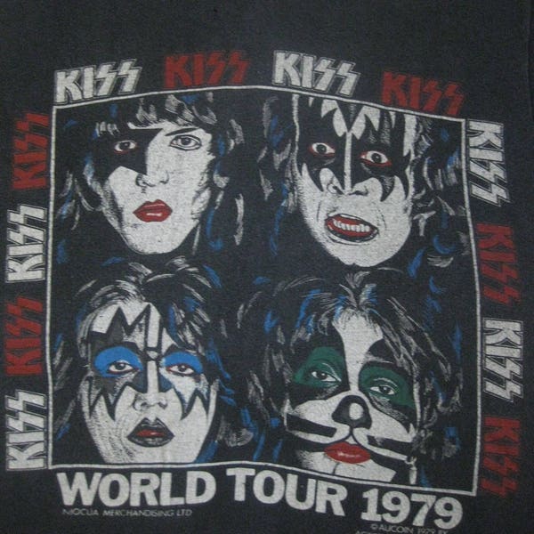 RARE ORIGINAL KISS 1978 tour Shirt concert tee S