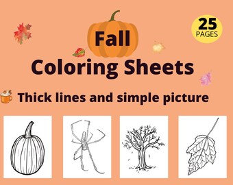 Printable Fall Coloring Pages