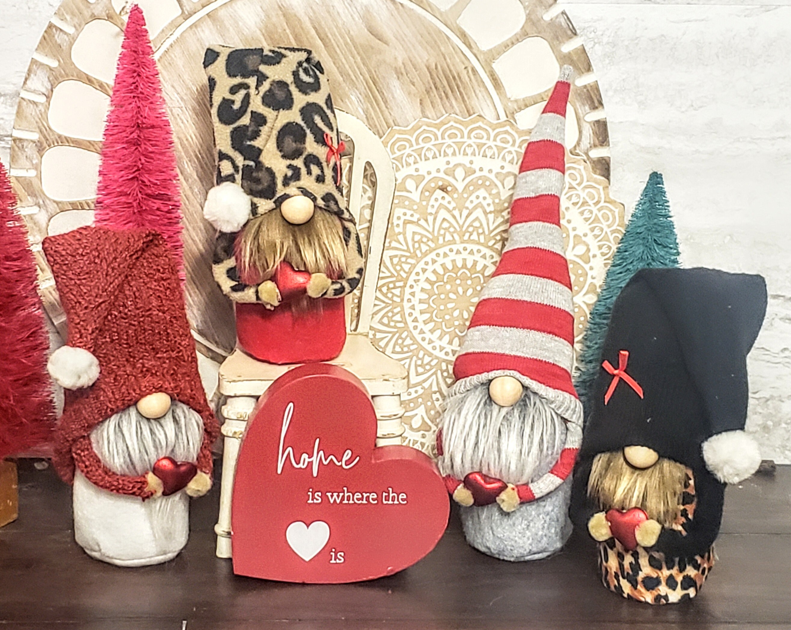 Valentines day gnome heart love gnome leopard gnome gift  etsy