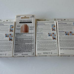 KISS Fantasy Ready-to-Wear Press-On Sculpted Gel Acrylic Nails Lot of 4 (1854) immagine 2