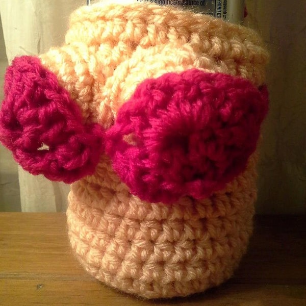 Bachelor Party Bikini Bottle-Can Cozy-Gifts for Him Can Cozee-Boobs Crochet Beer Cozie-Gift Idea Beer Cosy-Beerkini