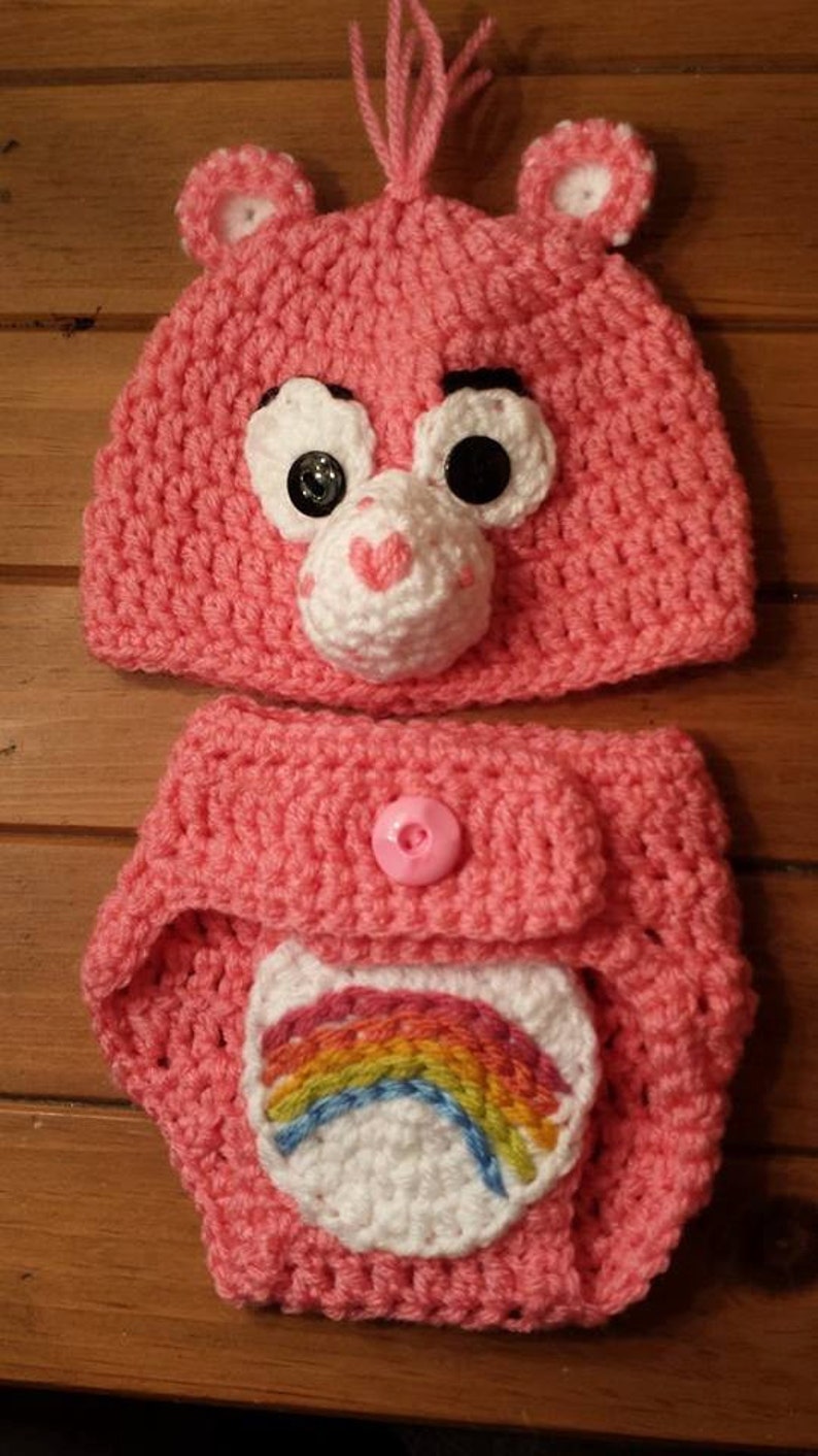 Care Bear Diaper Set Care Bear Cheer Bear Baby Diaper Etsy