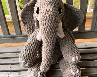 Handmade Crochet Plush Elephant