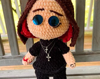 Handmade Crochet Plushie Prince of Darkness 18”