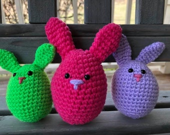 Easter Egg Bunnies - Amigurumi-Stuffed Bunny Egg - Easter Bunny Eggs