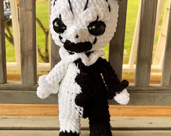Creepy Terrifier Clown - Art the Clown - clown plushie - Art Plush - Crochet Clown Doll