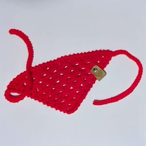 Gehaakte Grandma Stitch Pet-bandana: hond, kat, konijn