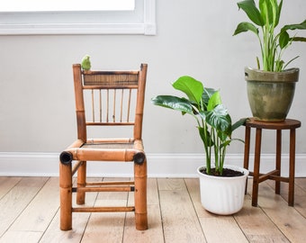 Chaise pour enfants, chaise en bambou, meubles bohèmes