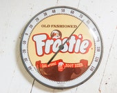 Round Thermometer for Frostie Root Beer  , Mid Century Collectible Advertising