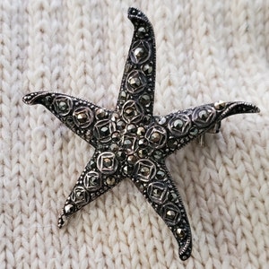 SterlingSilverMarcasiteStarfish