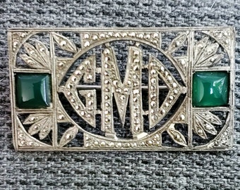 GMD ArtDecoMarcasiteBrooch