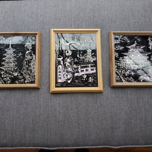 3AsianFoilArtFramed