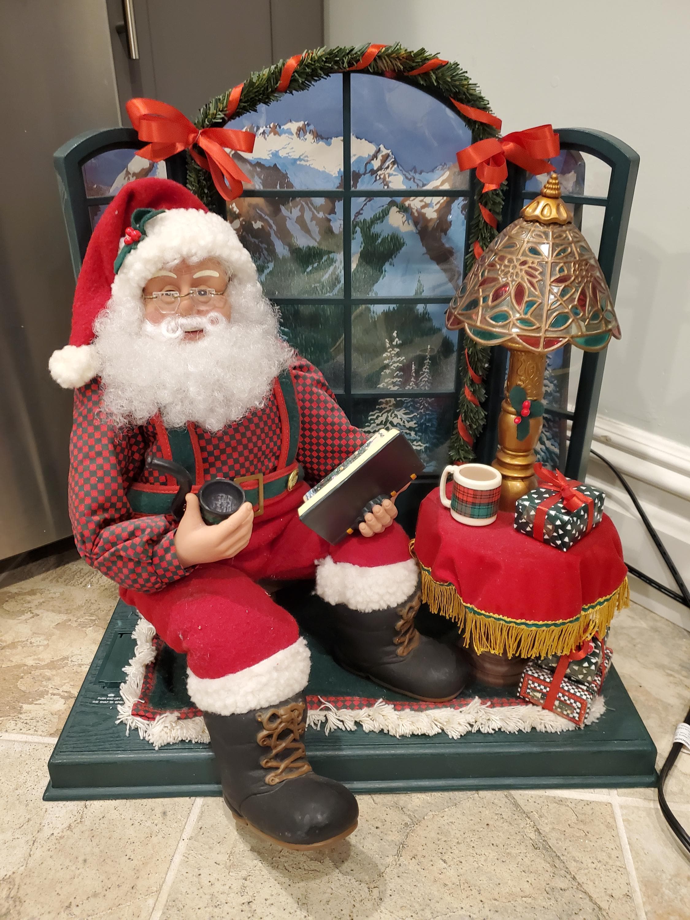 1996smileindustriesanimated Santaclausdisplayinoriginalbox