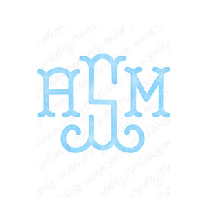 Blue Watercolor Monogram Initials Alphabet PNG Designs for Heat Press Transfer & Sublimation - 52 fichiers