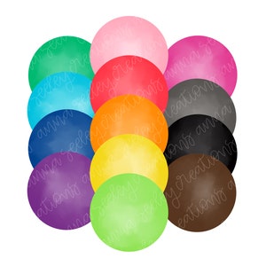Peut inclure: Un arrangement coloré de 10 cercles ronds, brillants et peints dans différentes nuances de vert, rose, rouge, orange, jaune, bleu, violet, gris, marron et noir. Les cercles sont disposés en forme de cœur.