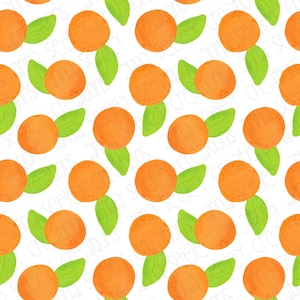 NAHTLOSES MUSTER - Aquarell Orangen - Digital Paper Design für Scrapbooking, Einladungen, Notizkarten und mehr!