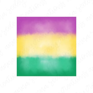 May include: A watercolor-style digital paper design with a gradient of purple, yellow, and green colors. The colors are blended together to create a soft, dreamy effect.