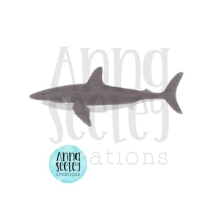 Aquarell großen weißen Hai PNG Design