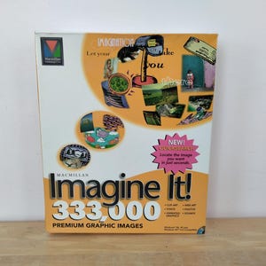 Imagine It! 333,000 Clip Art Etc., Vintage MacMillan Computer Software, Fonts Photos Graphics Animations Bitmap Images