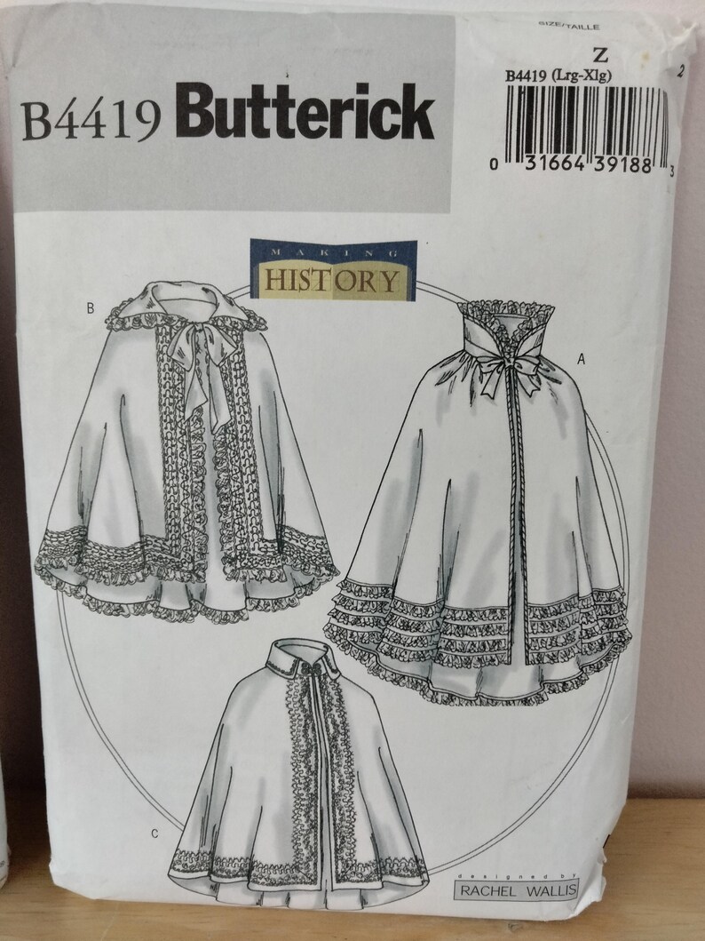 Victorian Era Dress Cloak Patterns, Simplicity 4078 Size RR 14-20 ...