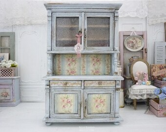 CASA DELLE BAMBOLE Mogano Doppio Porta Armadio Miniatura 1:12 Cameretta