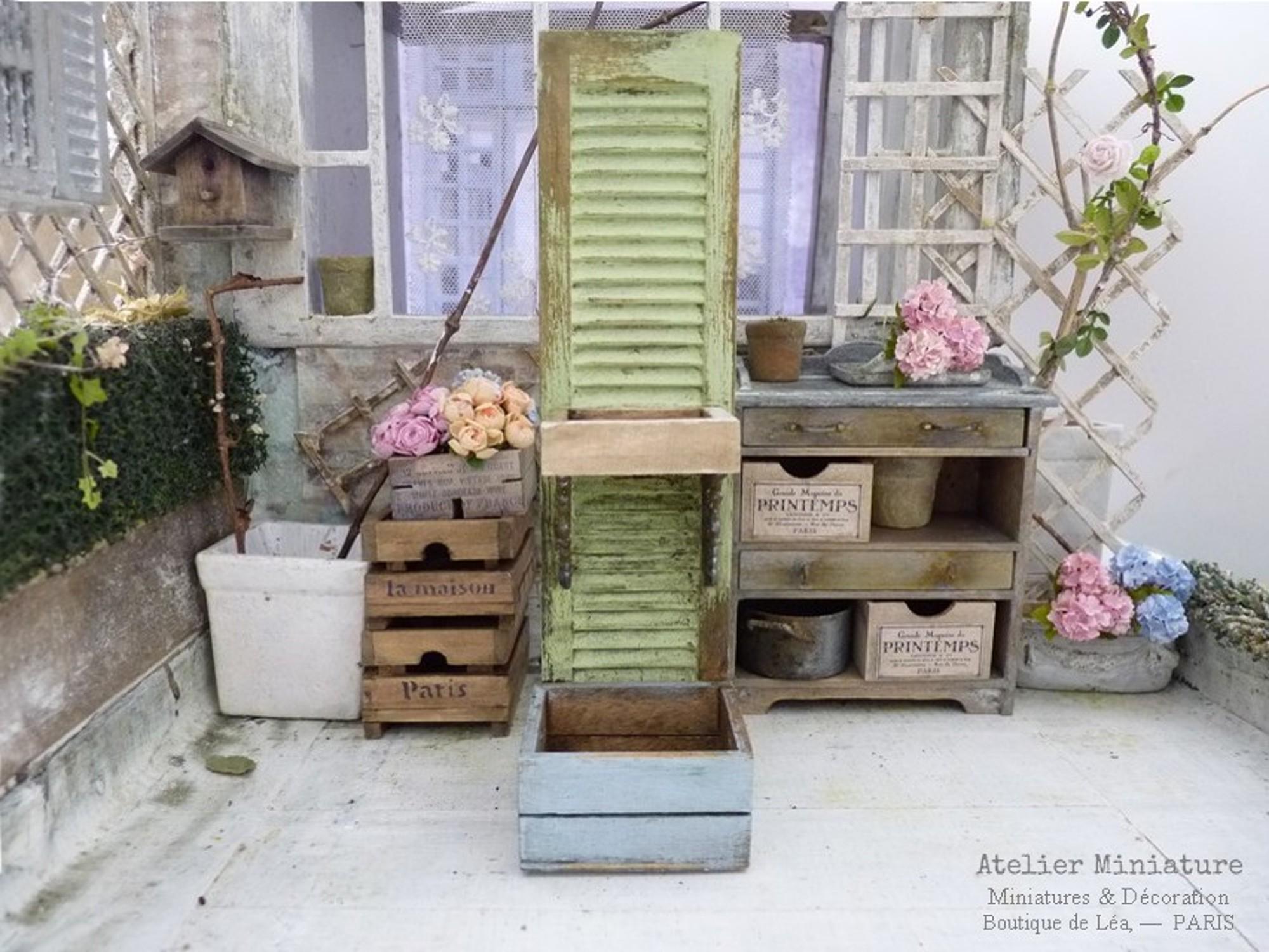 Volets Intérieurs En Bois – 29 7/8 X 34 1/4 – Style Plantation Vintage
