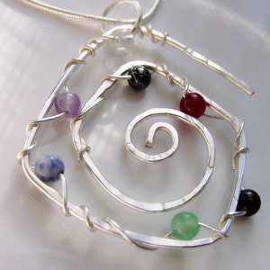 7 Chakra Necklace Rainbow Necklace Healing Gemstone Necklace Crystal Chakra Necklace Statement Necklace Gift For Her