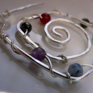 thumbnail image 2 of Wire Wrap Rainbow Crystal Pendant - 7 Chakra Necklace - Reiki Healing Charged - Handmade In USA 2 of 6