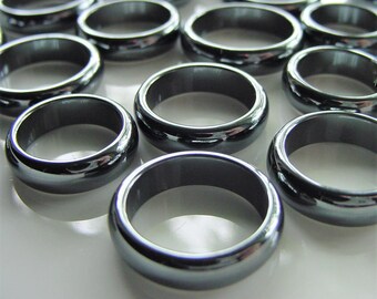 BESTE VERKÄUFER Hämatit Ringe - 6mm stapelbare Ringe, Erdung Stein, Geschenk-Idee