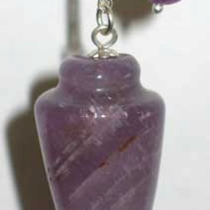 Gemstone Pedulum, Crystal Pendulum, Rose Quartz, or Clear Crystal Quartz Gemstone Pendulum. image 1