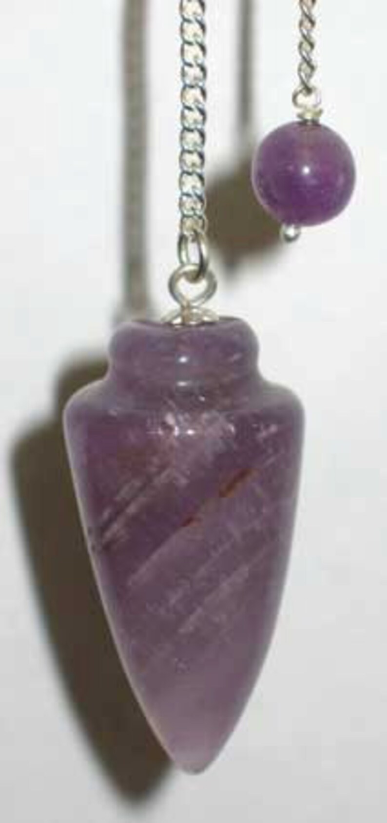 Gemstone Pedulum, Crystal Pendulum, Rose Quartz, or Clear Crystal Quartz Gemstone Pendulum. image 1