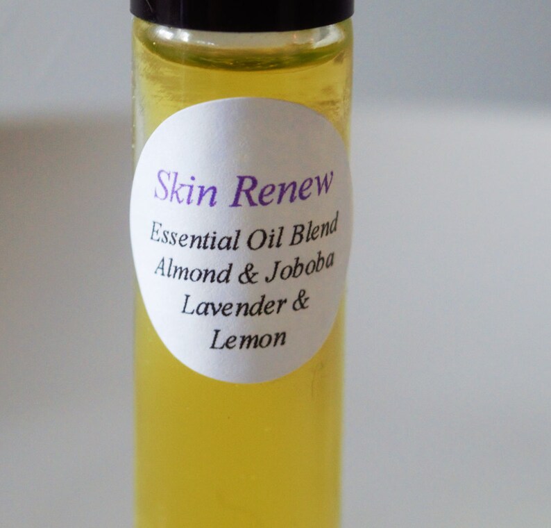 Skin Renew Essential Oil Blend Almond Jojoba Oils Lavender Etsy