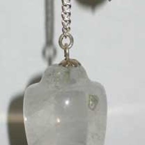 Gemstone Pedulum, Crystal Pendulum, Rose Quartz, or Clear Crystal Quartz Gemstone Pendulum. image 3