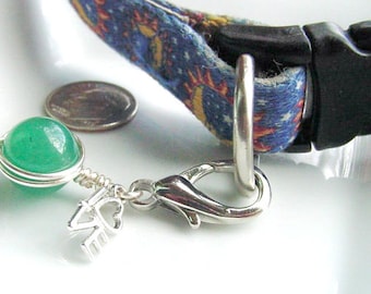 Amuletos de coleira para animais de estimação com pedras preciosas, Pedras semipreciosas, Amuleto de amor, Chakra, Bem-estar, Acessórios para animais de estimação, Resgate de animais,