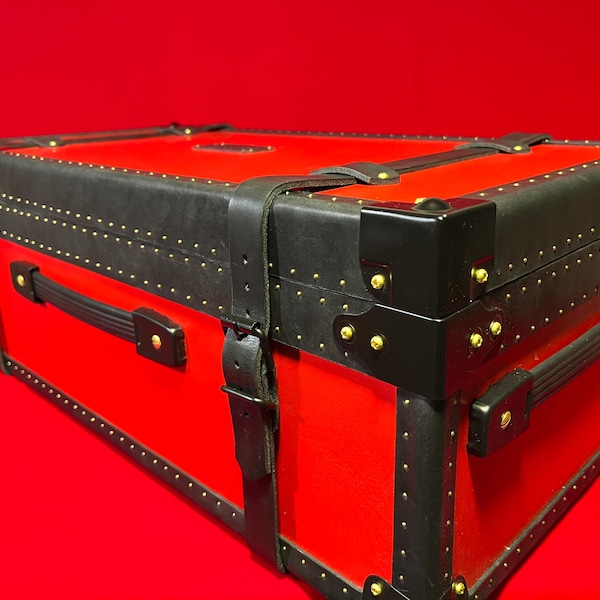 Baule per giocattoli per adulti rosso