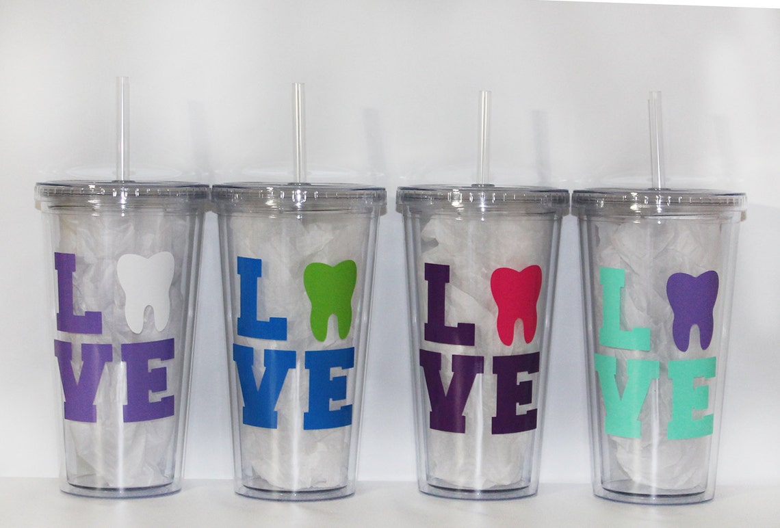 Personalized Dentist or Dental Hygienist Tumbler Travel Etsy