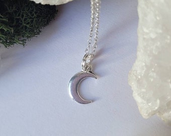 Silver Moon necklace - Witchy Jewellery