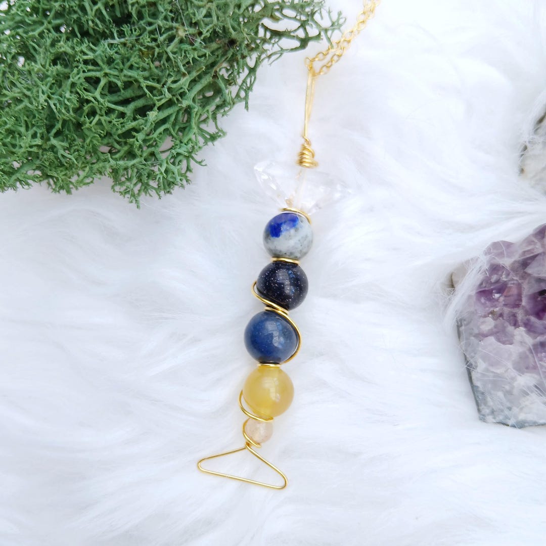 Sirian Starseed Gold Plated Crystal Necklace - Etsy