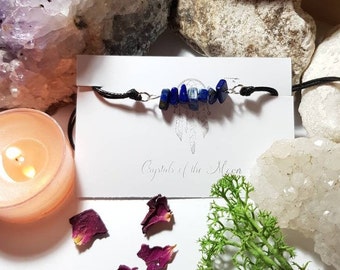 Adjustable Lapis Lazuli Crystal bracelet - Wisdom