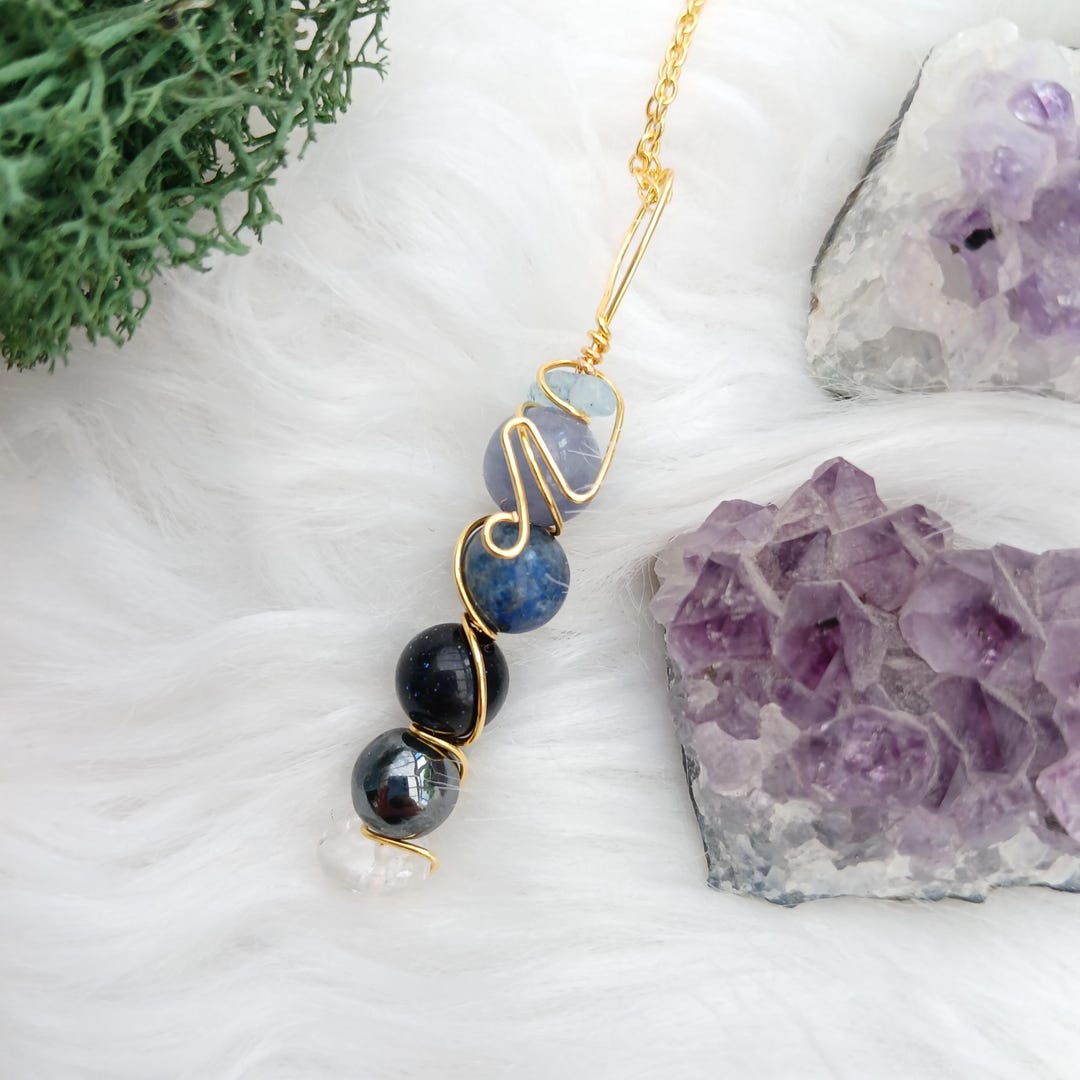 Arcturian Starseed Crystal Gemstone Necklace - Etsy