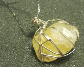 Silver  WIRE WRAP CITRINE