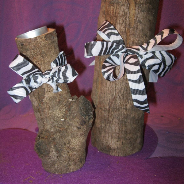 Zebra Print Candle Etsy