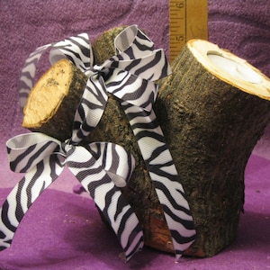 RUSTIC WOODEN CANDLE Holder